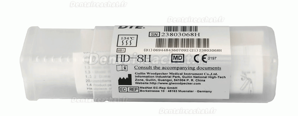 Pièce à main Woodpecker HD-8H pour détartreurs ultrasoniques DTE SATELEC